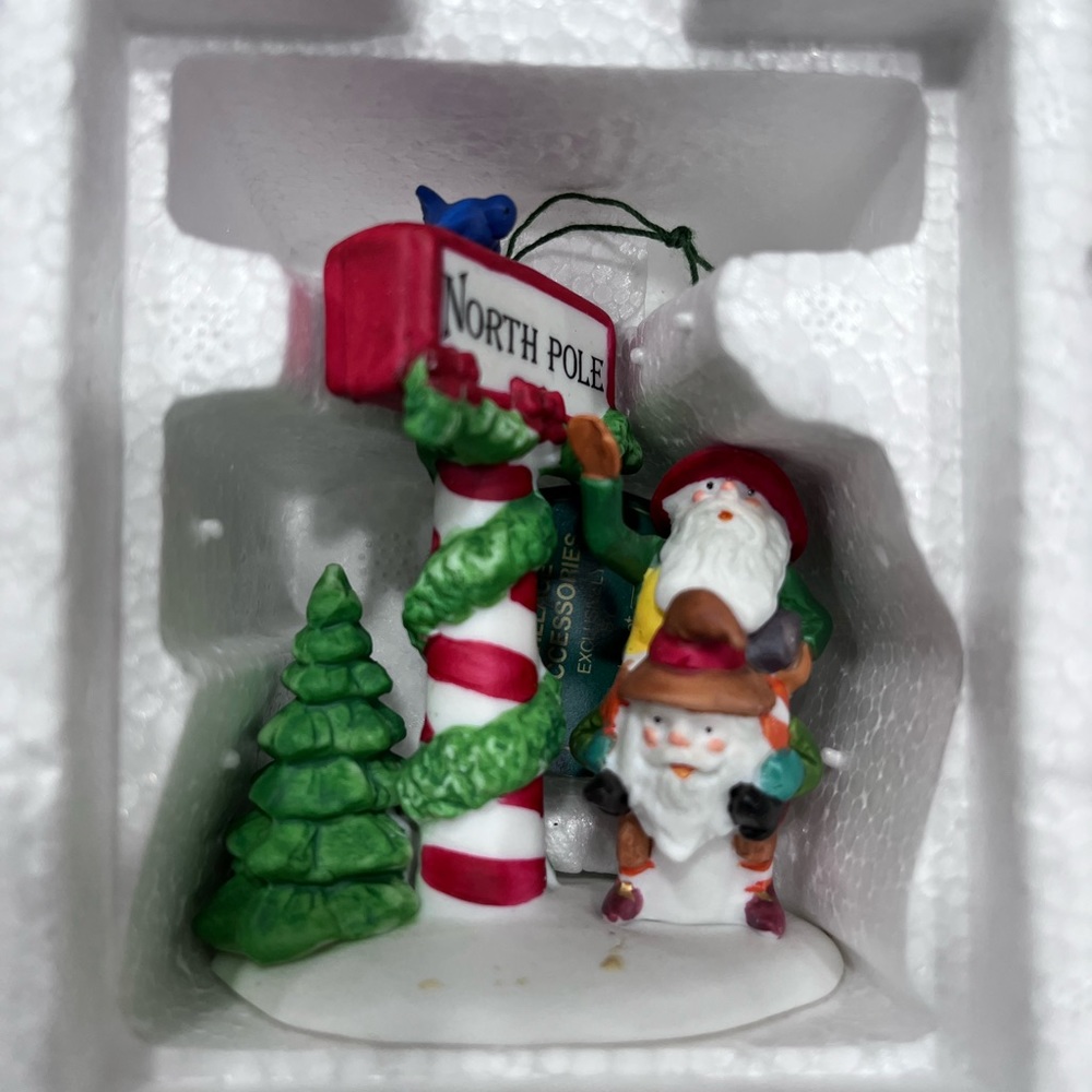 Department 56 “Trimming the North Pole” - Hand Painted Porcelain Figurines